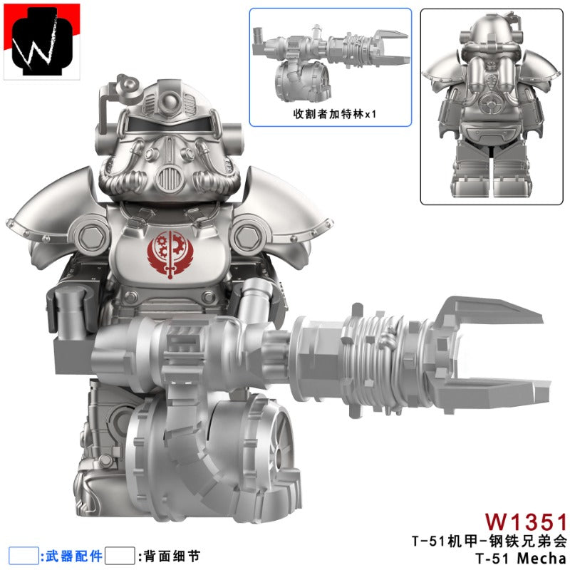 W1360-1364 Fallout: Power Armor series Minifigures – Joy Bricks