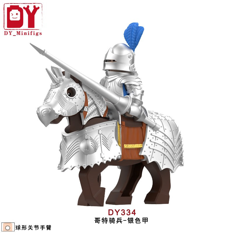 DAY'S CORPORATION／MID KNIGHT DY331-DY336 Medieval series Gothic cavalry Minifigures – Joy Bricks