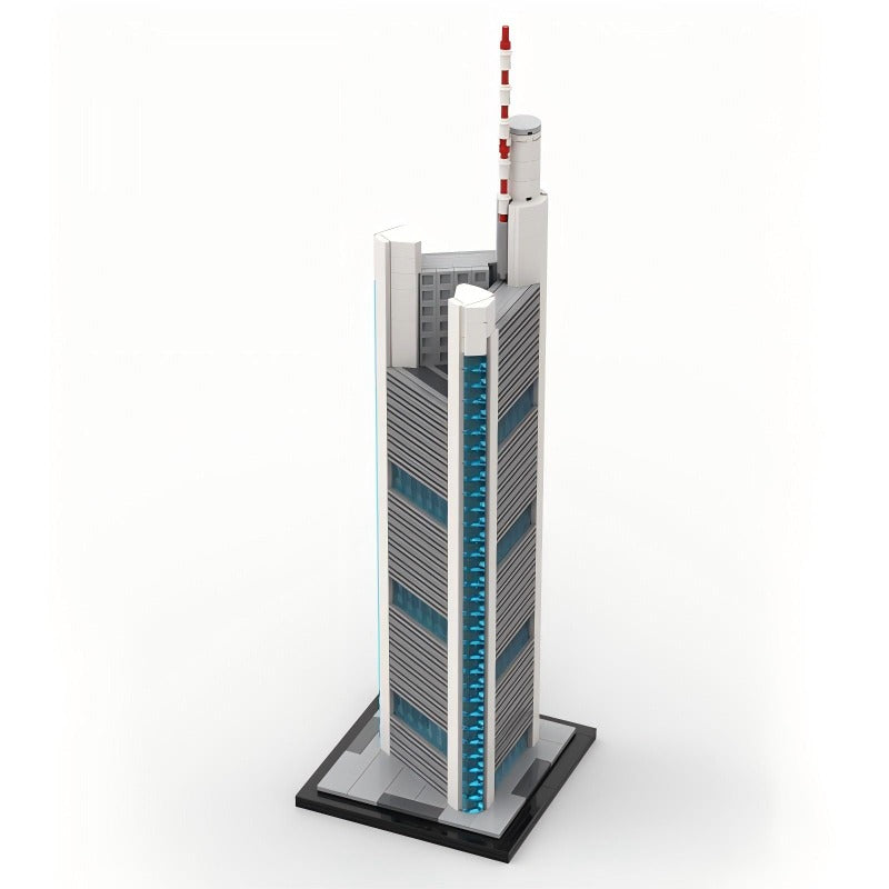 864pcs MOC-149003 Commerzbank Tower 1:800