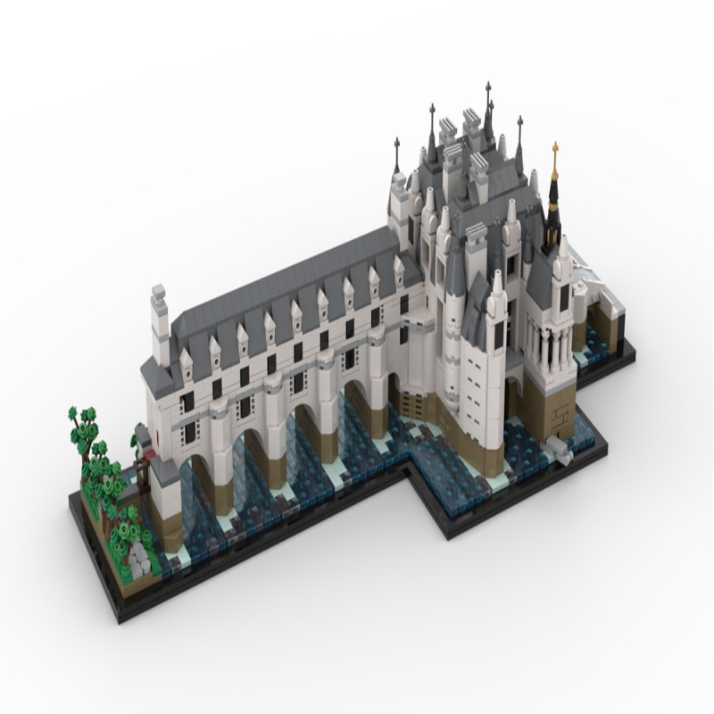 2234pcs MOC-118889 Château de Chenonceau