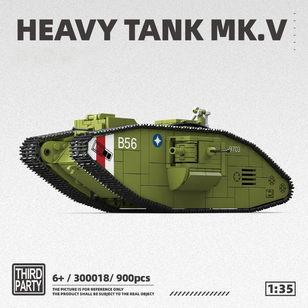 900pcs QUANGUAN 300018 HEAVY TANK MK.V – Joy Bricks