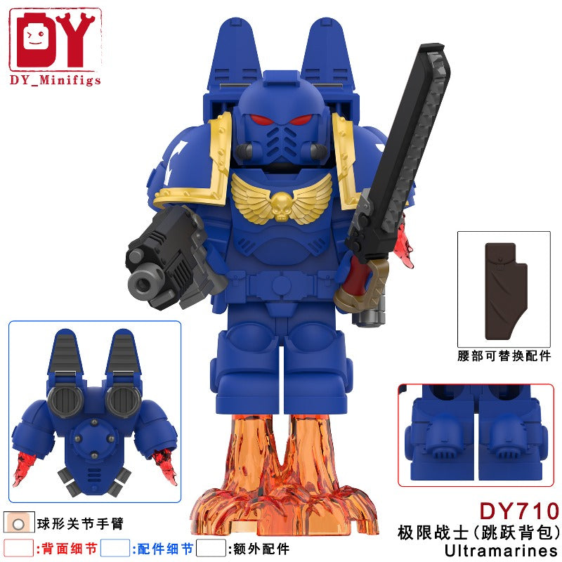DY709-712 Warhammer Empire Terminator Star Warrior Jumping