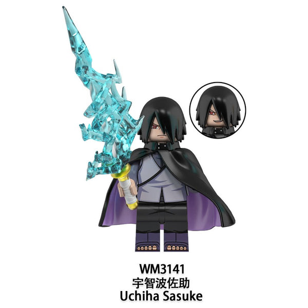 WM3141-WM3142 Naruto Uchiha Sasuke Uzumaki Boruto Minifigures