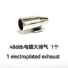 4pcs Chrome Engine Exhaust Pipe Building Blocks Parts