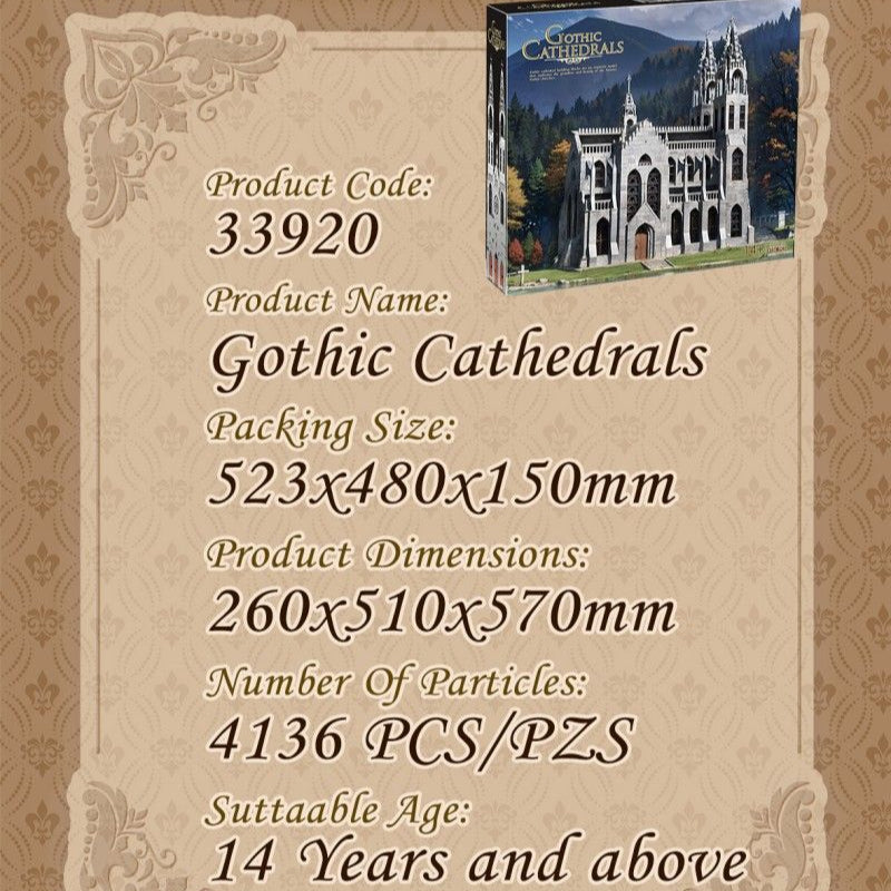 4034+PCS BK 33920 Gothic cathedral