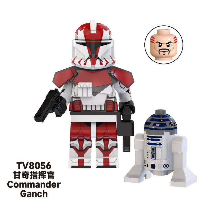 TV6108 Star Wars Series Fox Gamble Commander Clone Minifigures