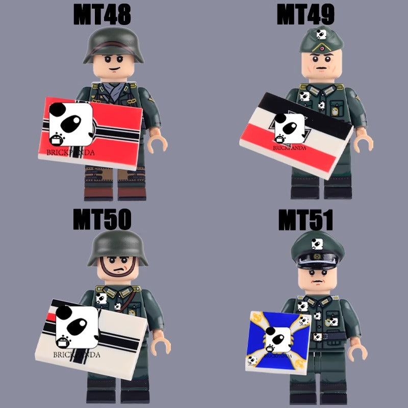 MT48-MT51 World War II Maritime War German Character Minifigures