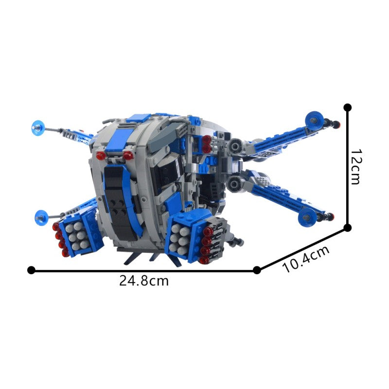(Gobricks version) 1020pcs MOC-214719 501st Legion X Wing Dropship