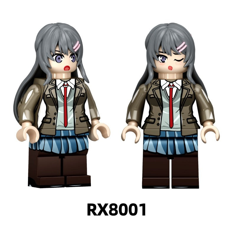 RX6401 RX6402 RX8001-8006 Rascal Does Not Dream series Minifigures