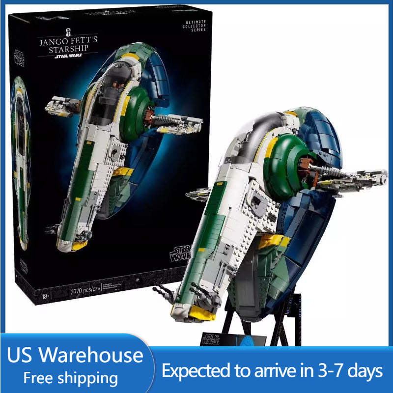 (Ship from US warehouse) 2970 pcs Jango Fett's Starship