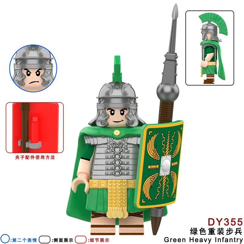 DY353-356 Middle Ages Series Heavy Infantry Soldiers Minifigures