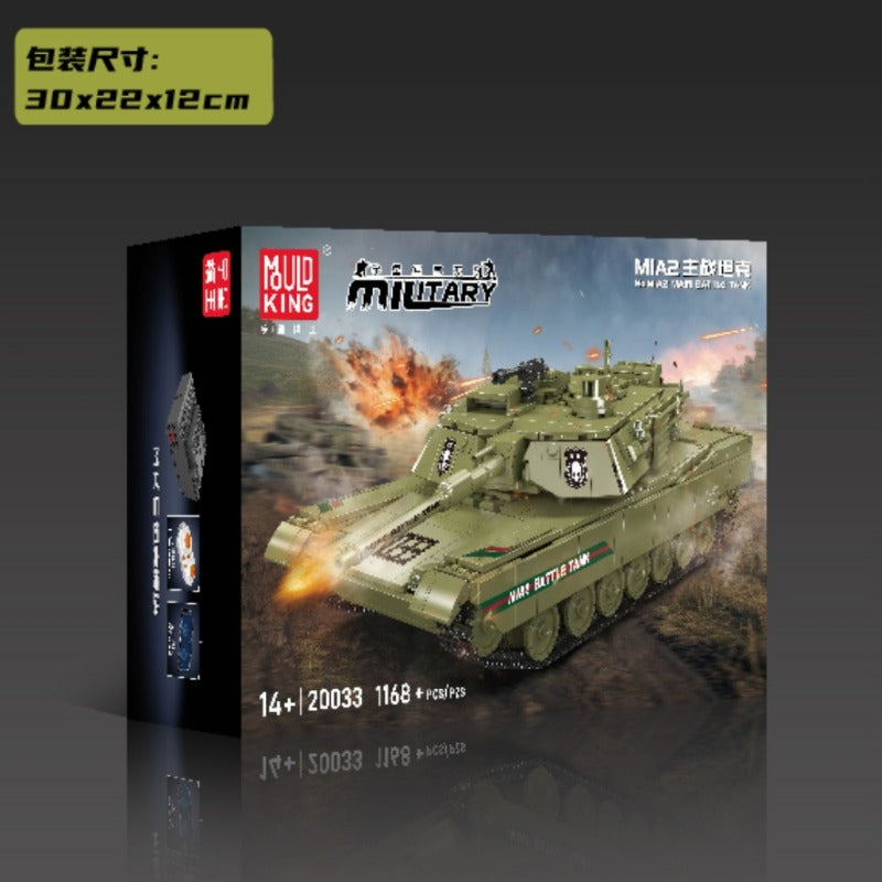 1168pcs Mouldking 20033 MIA2 Main Battle Tank Electric Version