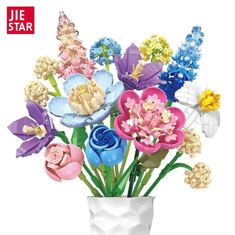 865pcs JIESTAR  JJ9092 Flowers Fingertip Romance