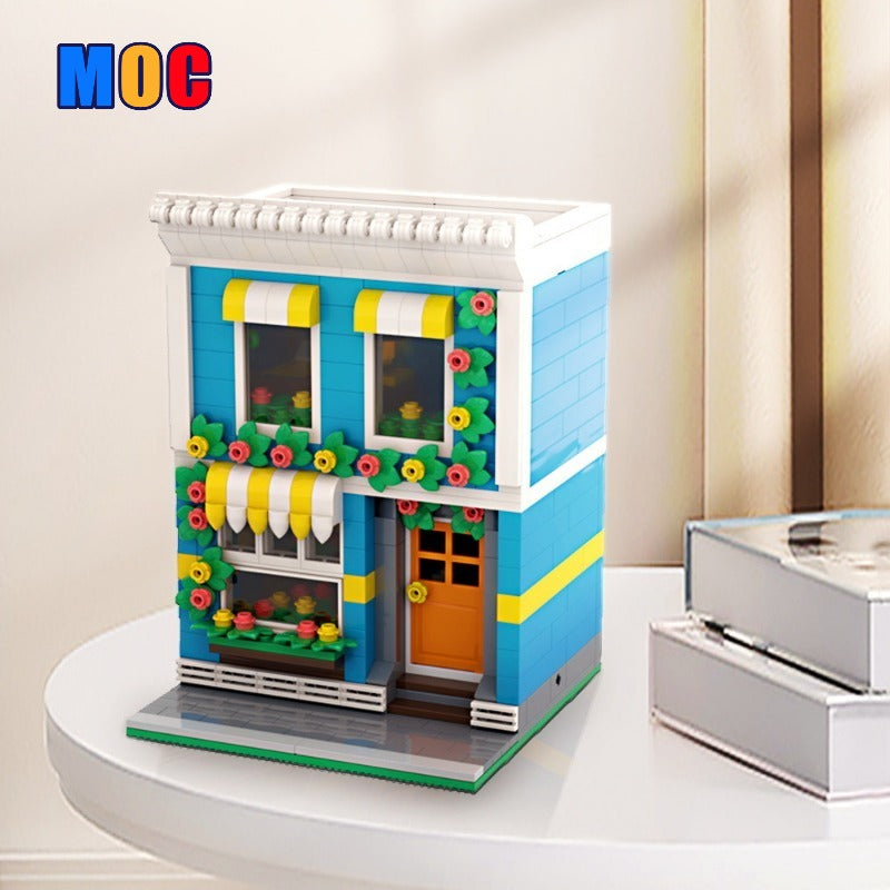 (Gobricks version) 400PCS+ MOC-136491 Flower shop