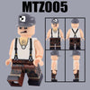 MTZ004-007 WWII German Soldier Camouflage Warrior Minifigures