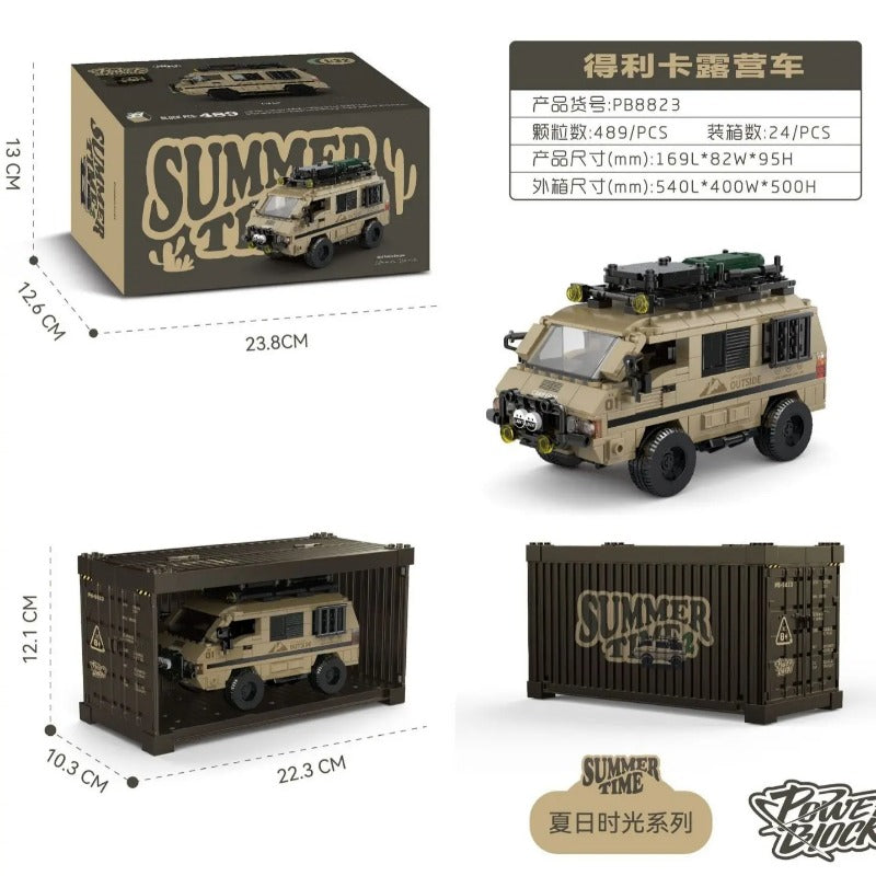 489PCS PB8823 Summer Time 2 Delica L300 1:32