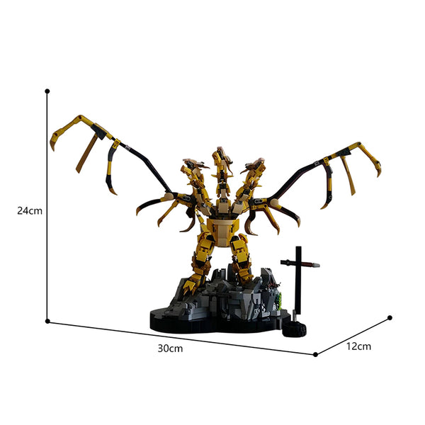 741pcs MOC-86791;Godzilla(King Ghidorah) – Joy Bricks