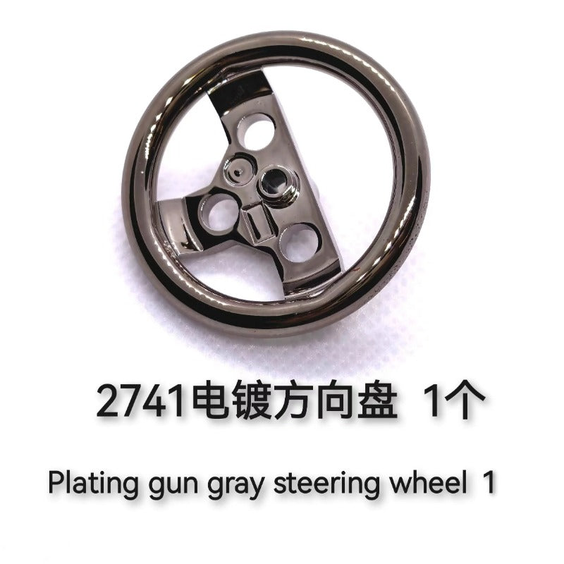 4pcs Chrome Engine Exhaust Pipe Building Blocks Parts