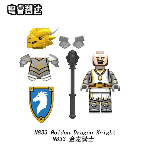 N833-836 Medieval Castle Series Dragon Knight Minifigures – Joy Bricks