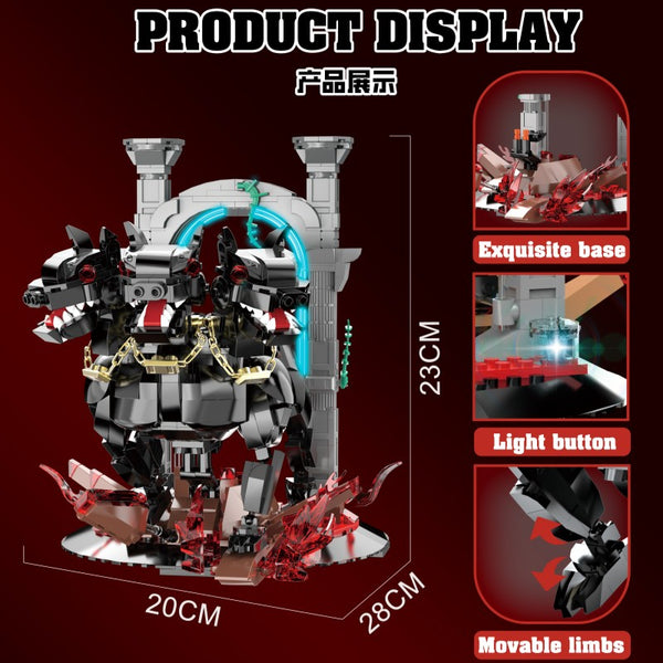DETO 3箱セットdets 820PCS DK 7044 Hell's Gate Three-Headed Dog – Joy Bricks