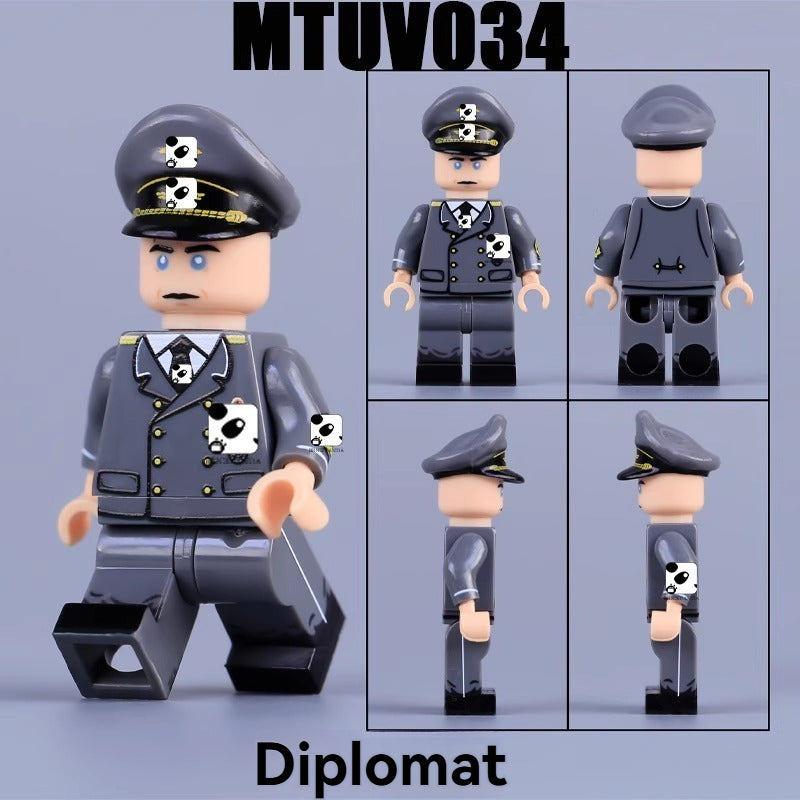 MTUV027-057 World War II military German soldier Minifigures