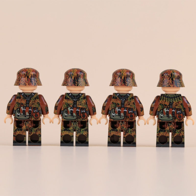 MTZ015-018 WWII Autumn Camouflage German Soldier Minifigures