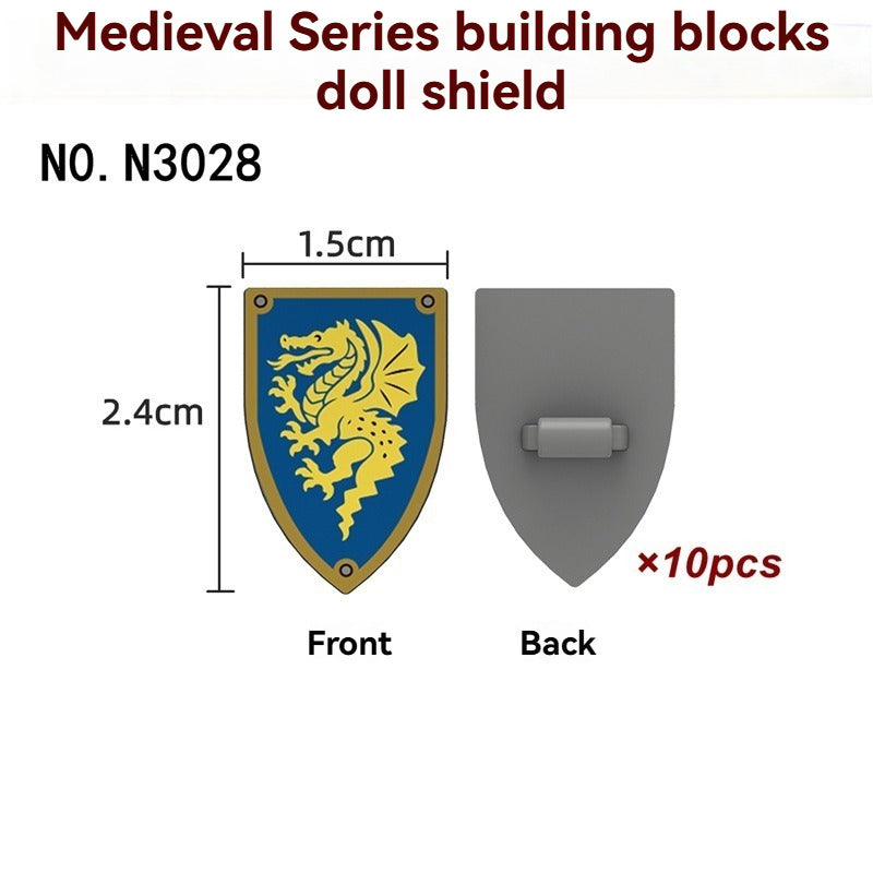 N3025-3030 Medieval Castle Shield Minifigures accessory