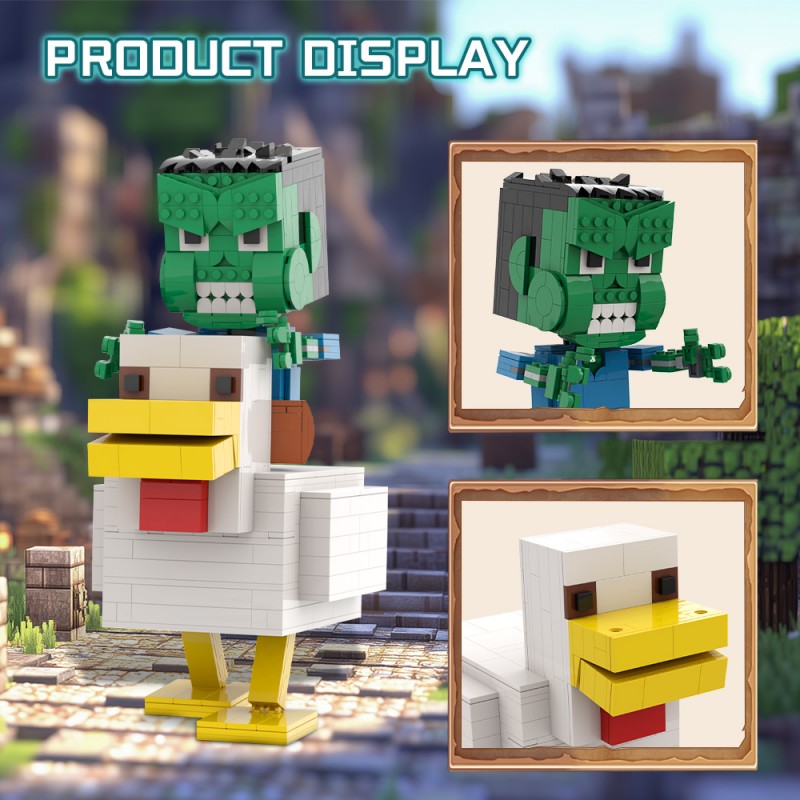 (Gobricks version) 610pcs MOC Large Chicken Jockey