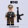 MT40-43 WWII American, French and German soldiers Air Force Minifigures