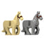 Ancient warhorses Light gray beige warhorse Minifigures