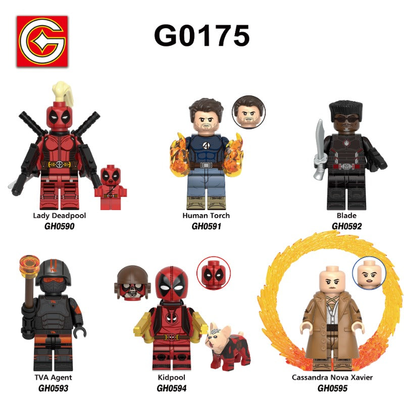 G0175 Super heroes series Deadpool & Wolverine minifigures – Joy