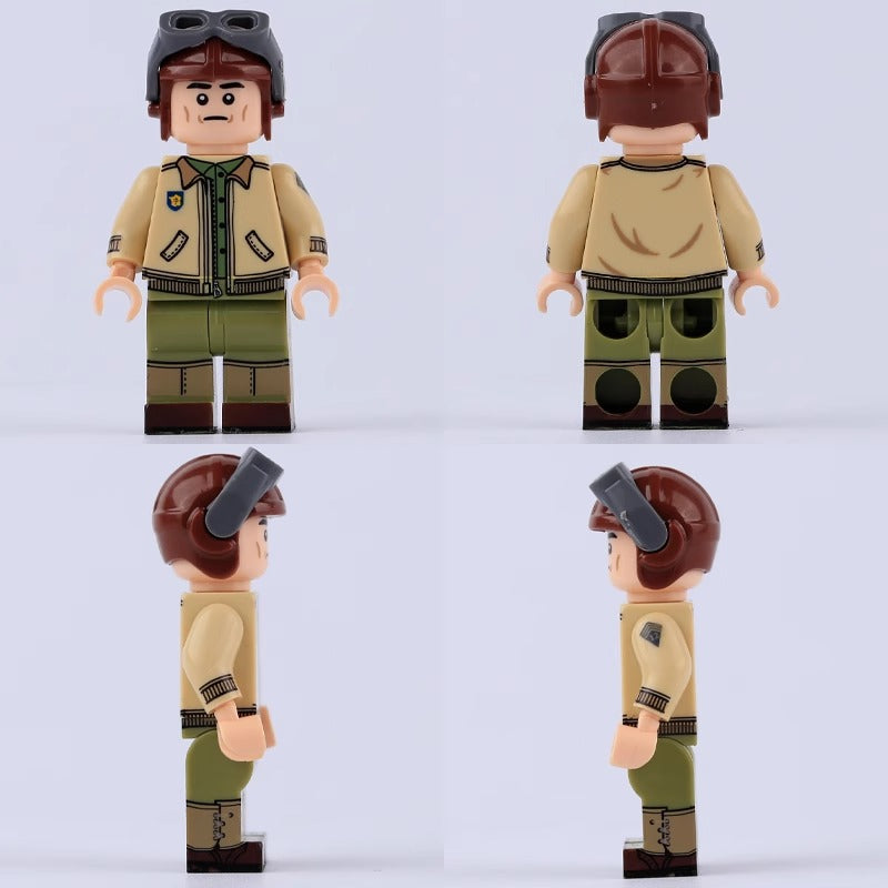 MT40-43 WWII American, French and German soldiers Air Force Minifigures