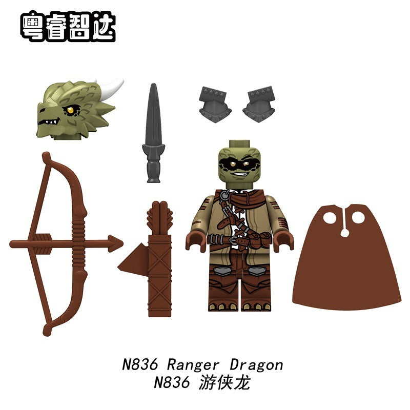 ストーブ Knight N833-836 Medieval Castle Series Dragon Knight Minifigures – Joy Bricks