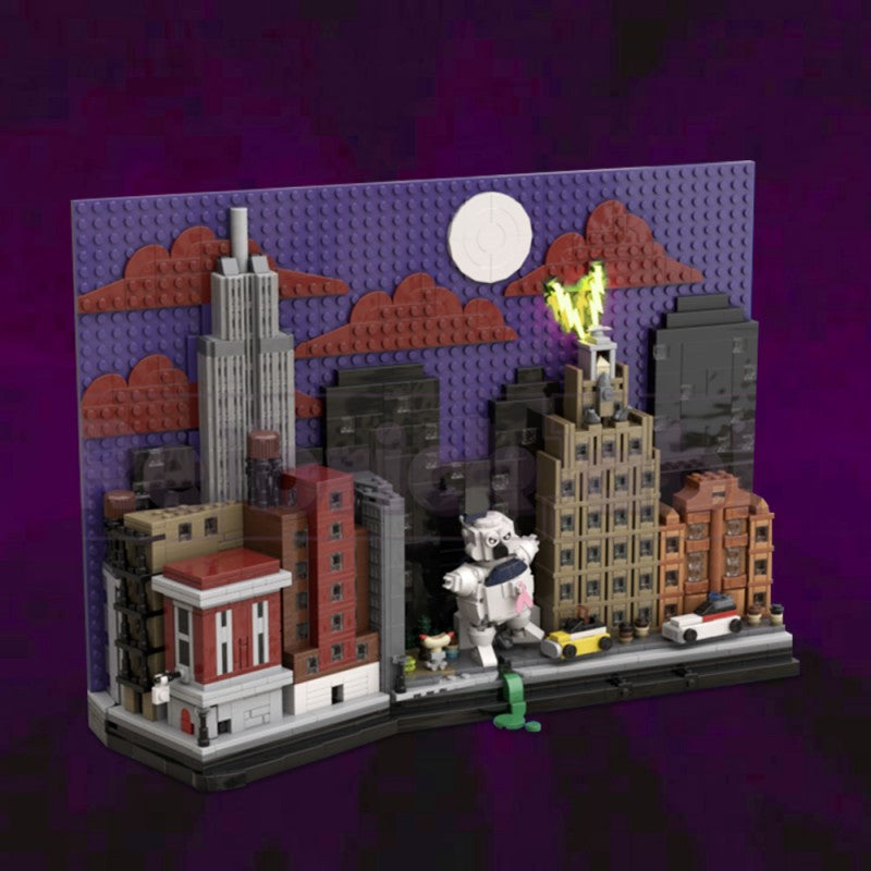 (Gobricks version) 2447pcs MOC-200209 Ghost busters : New York City skyline