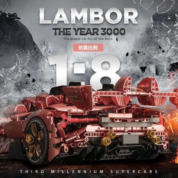 3466pcs Lamborghini Terzo Millennio 1:8 – Joy Bricks