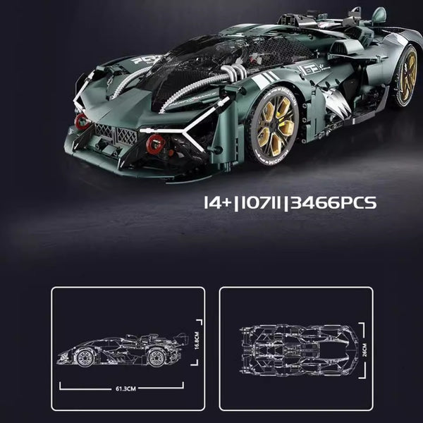 美品 LAMBORGHINI Pilota Ufficiale EXL ベスト 3466 pcs LERU 10711 Lamborghini -supercar series 1:8