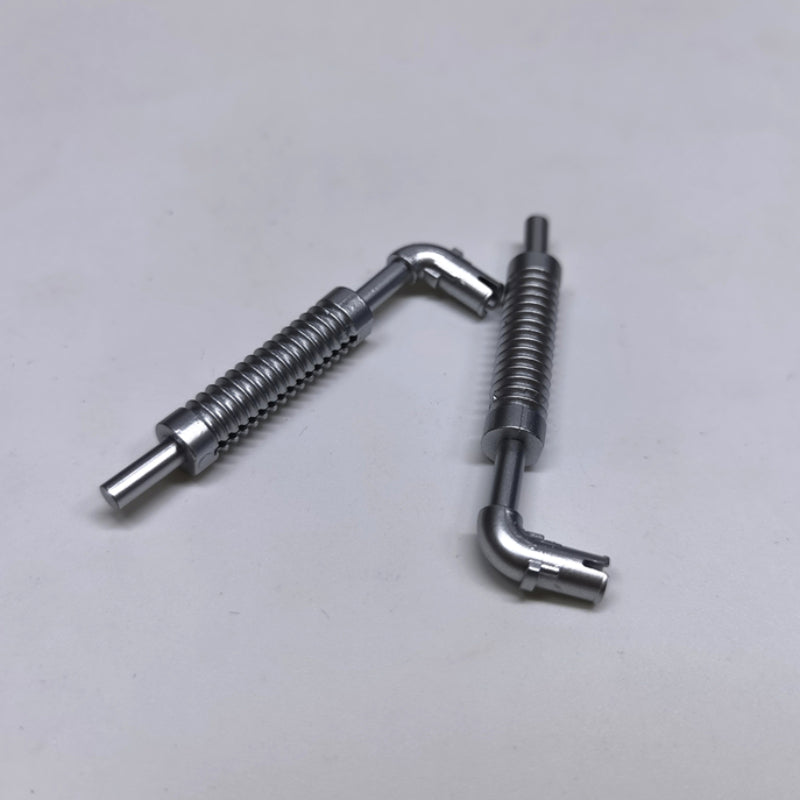 4pcs Chrome Engine Exhaust Pipe Building Blocks Parts