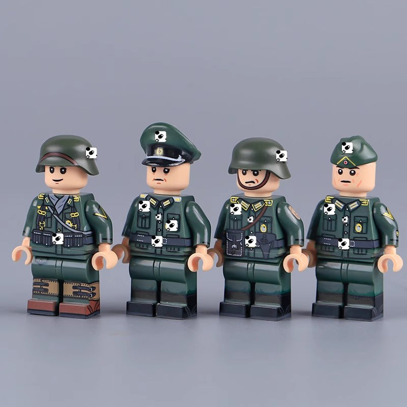 MT48-MT51 World War II Maritime War German Character Minifigures
