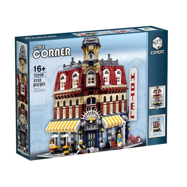 2133Pcs T2106（84002/99014/180058）City Cafe Corner Model Building Compatible  10182 – Joy Bricks