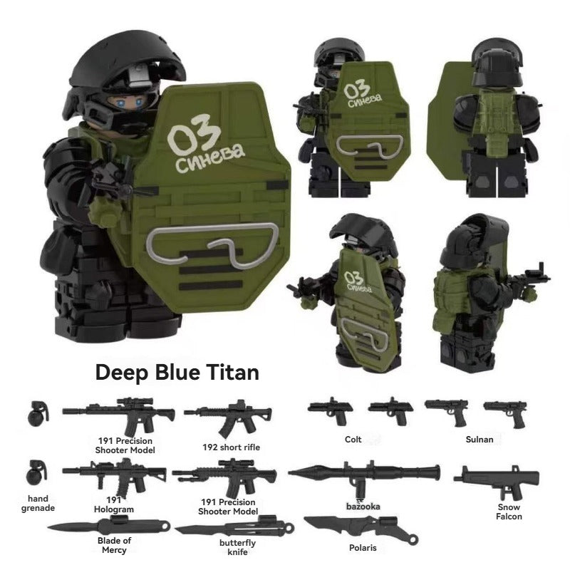 YZ00116B- YZ00127B Operation Delta Force (with black weapon