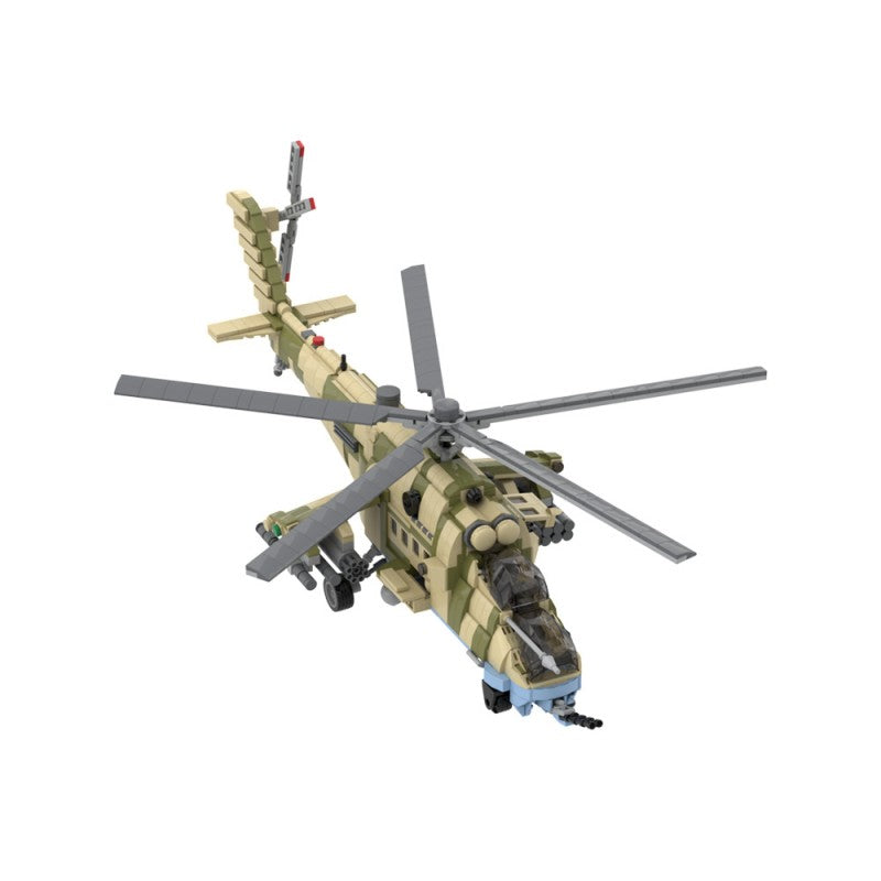 (Gobricks version) 1761pcs MOC-193388 Mil-Mi35M "Hind" Attack Helicopter