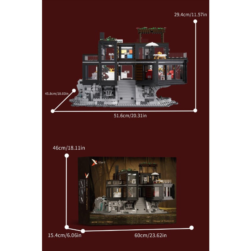 3388pcs Xbert  ZY66104 Vampire House