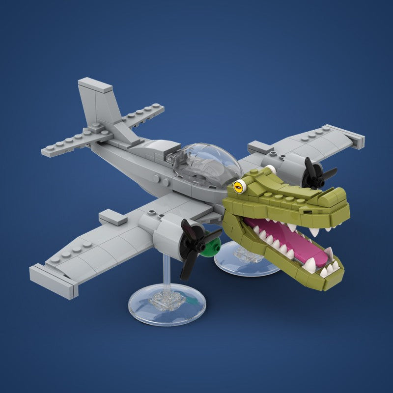 (Gobricks version)216pcs MOC AI Brain Decaying Animals-Crocodile