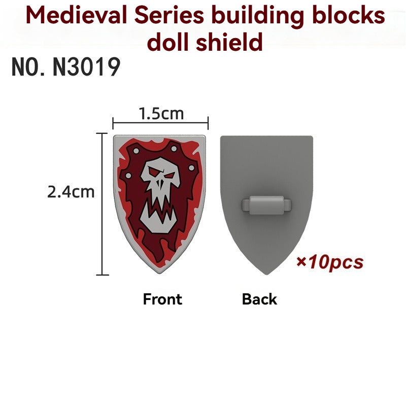 N3025-3030 Medieval Castle Shield Minifigures accessory