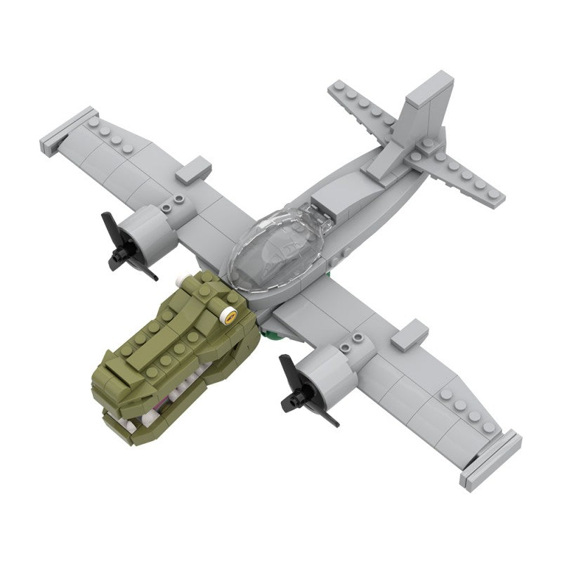 (Gobricks version)216pcs MOC AI Brain Decaying Animals-Crocodile