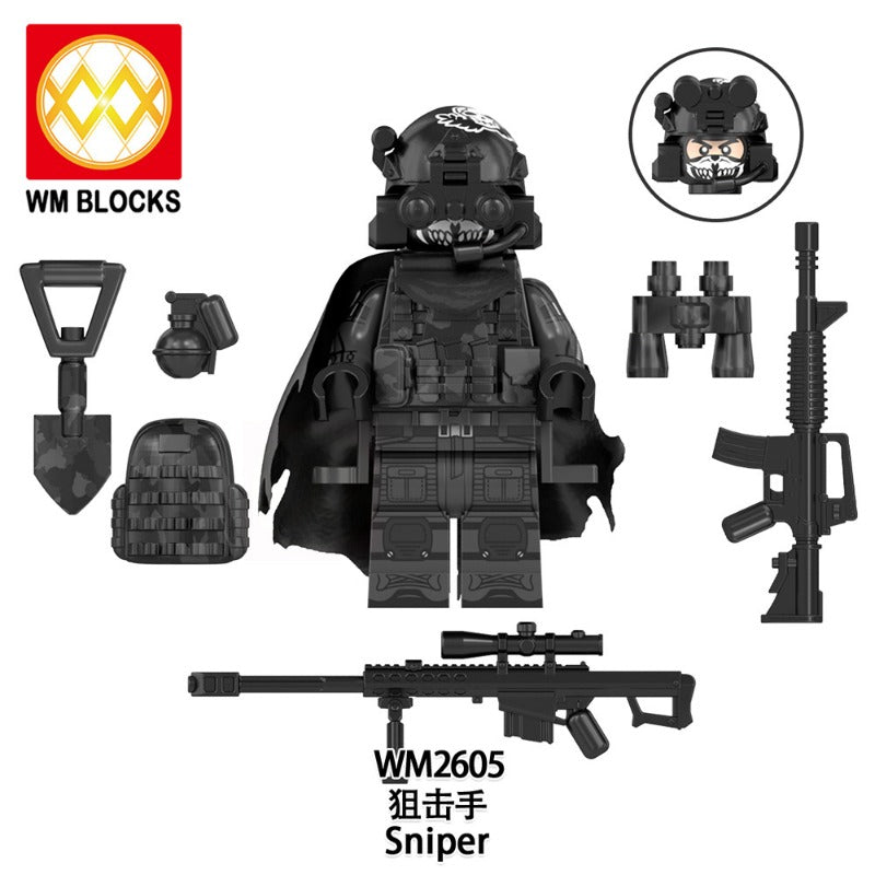 WM6169 Military Series Engineer Sniper Minifigures – Joy Bricks