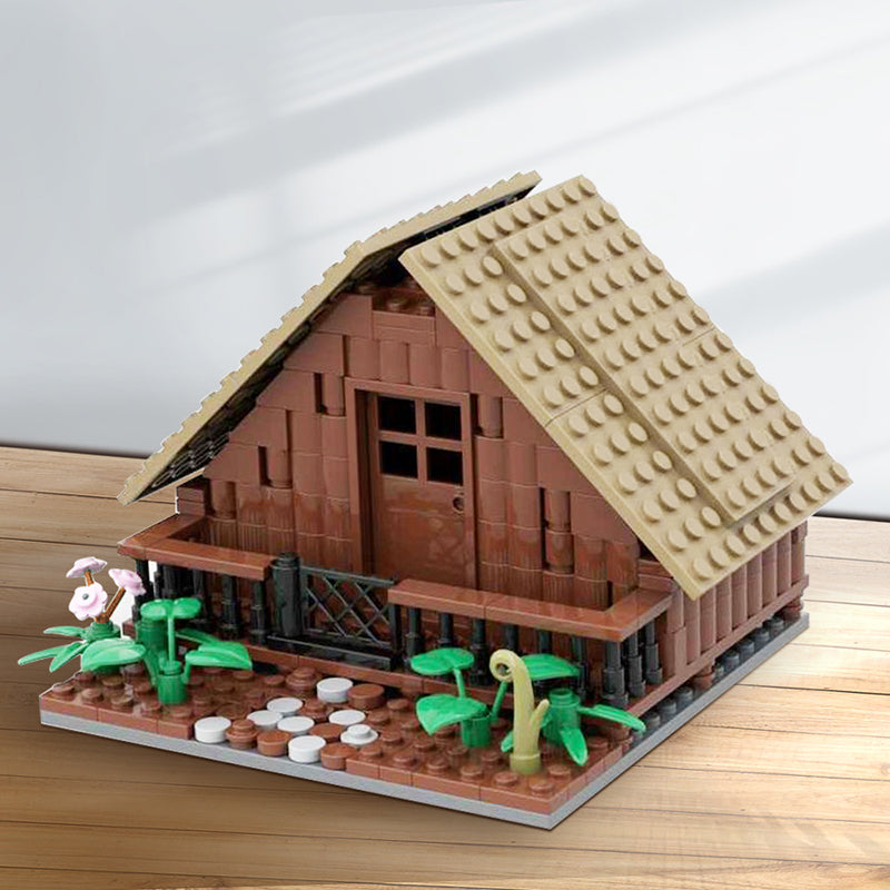 (Gobricks version) MOC-146915 Wooden House (without interior)