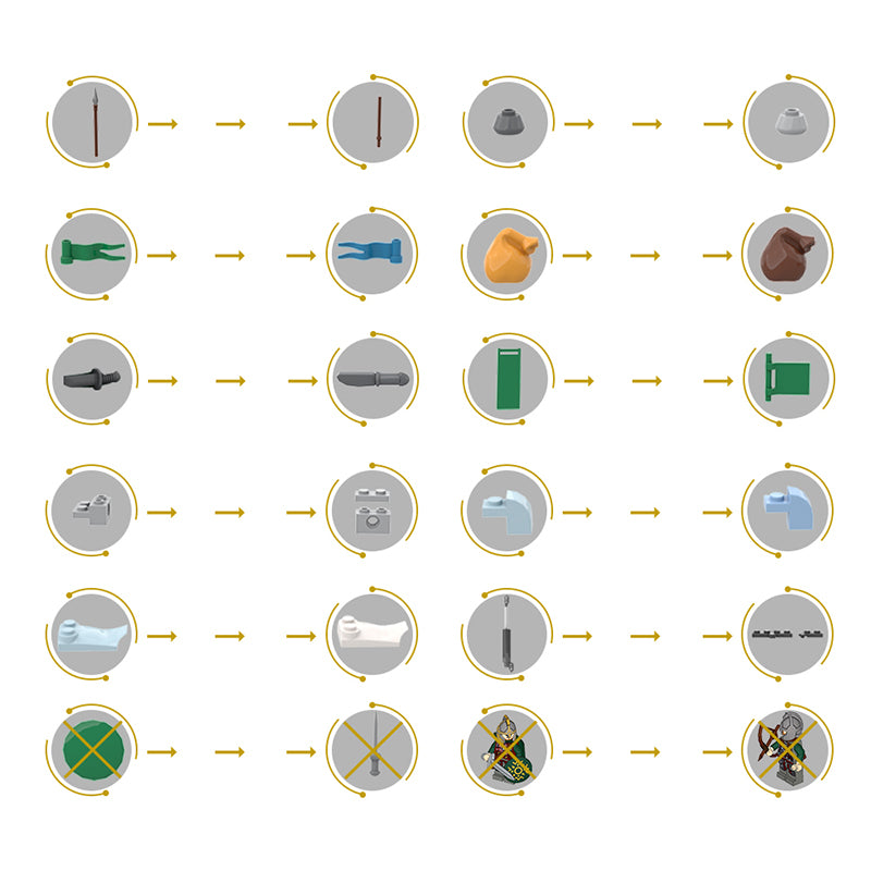 (Gobricks version) MOC-137941 Rohan Watchtower Middle-Earth