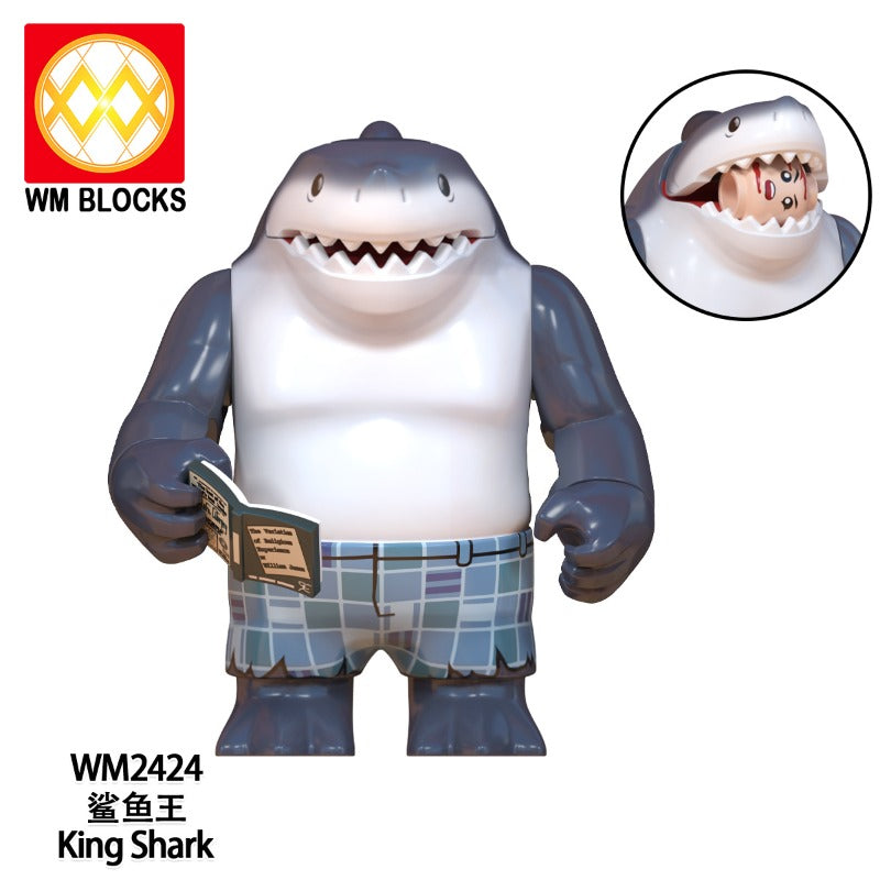 WM2423 WM2424 Marvel series super villain Shark King Minifigures