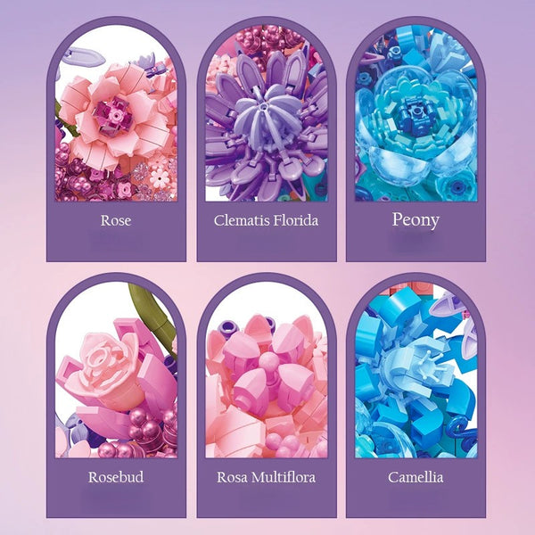 977pcs JIESTAR JJ9163 Moon Flower – Joy Bricks